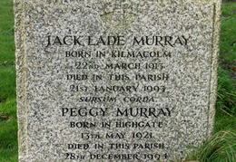 MURRAY Jack Lade 1913-1993 and Peggy MURRAY 1921-1994